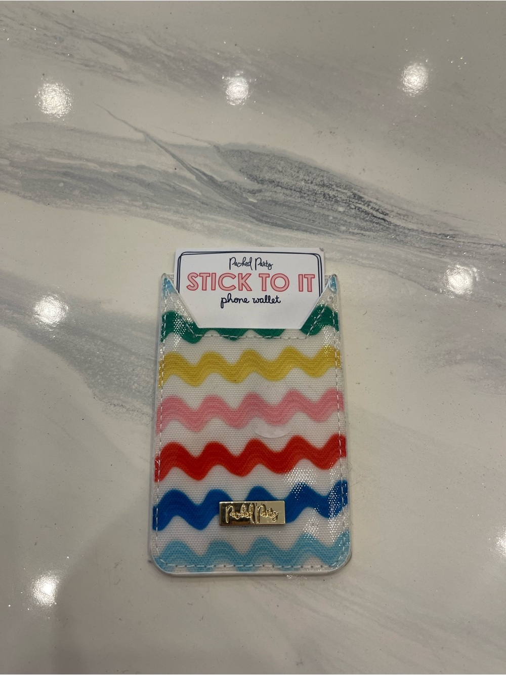 NEW Packed Party Stick To It Phone Wallet - Green, Yellow, Pink, Red, Blue
